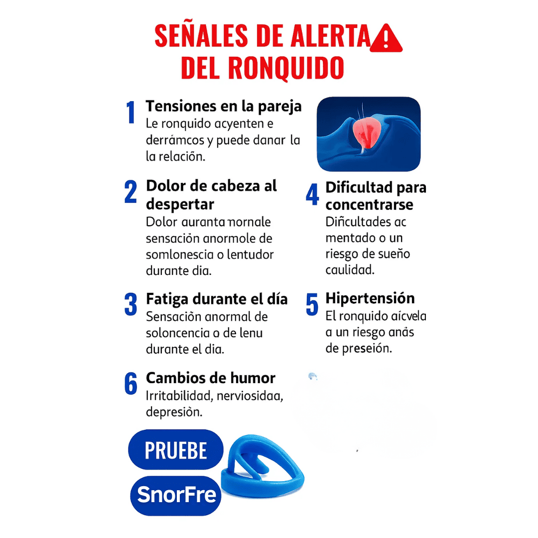 SnorFree™ — Sueña sin ronquidos