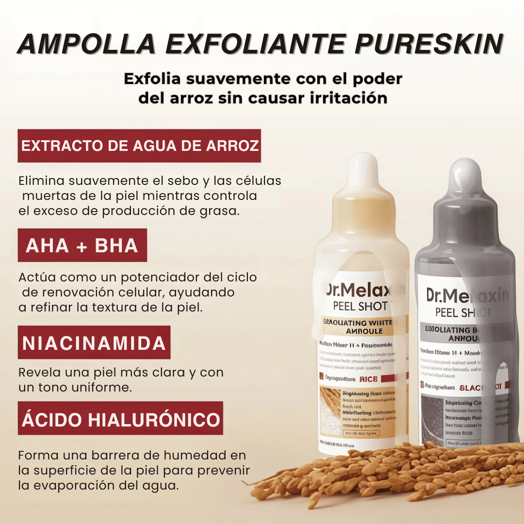 PureSkin Rice Peeling – Adiós Poros, Grasa y Manchas