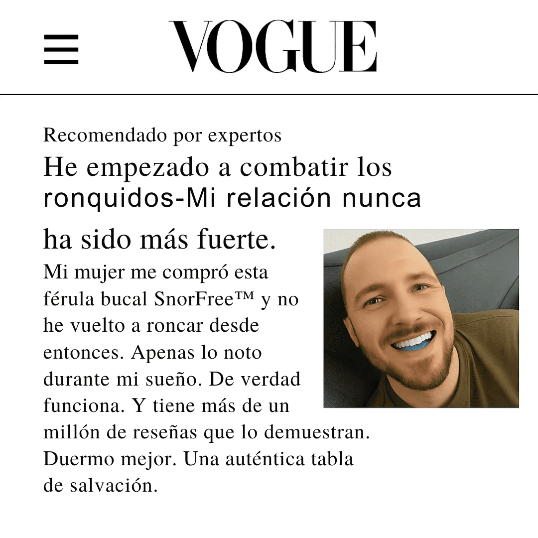 SnorFree™ — Sueña sin ronquidos