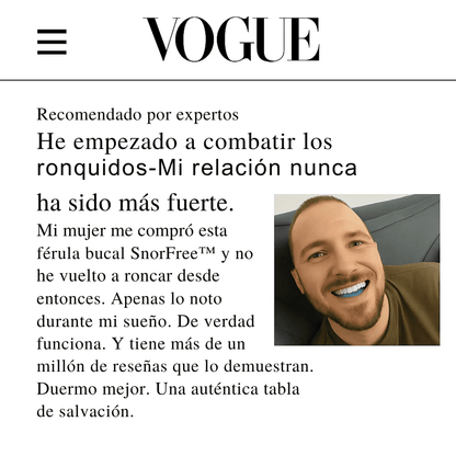 SnorFree™ — Sueña sin ronquidos